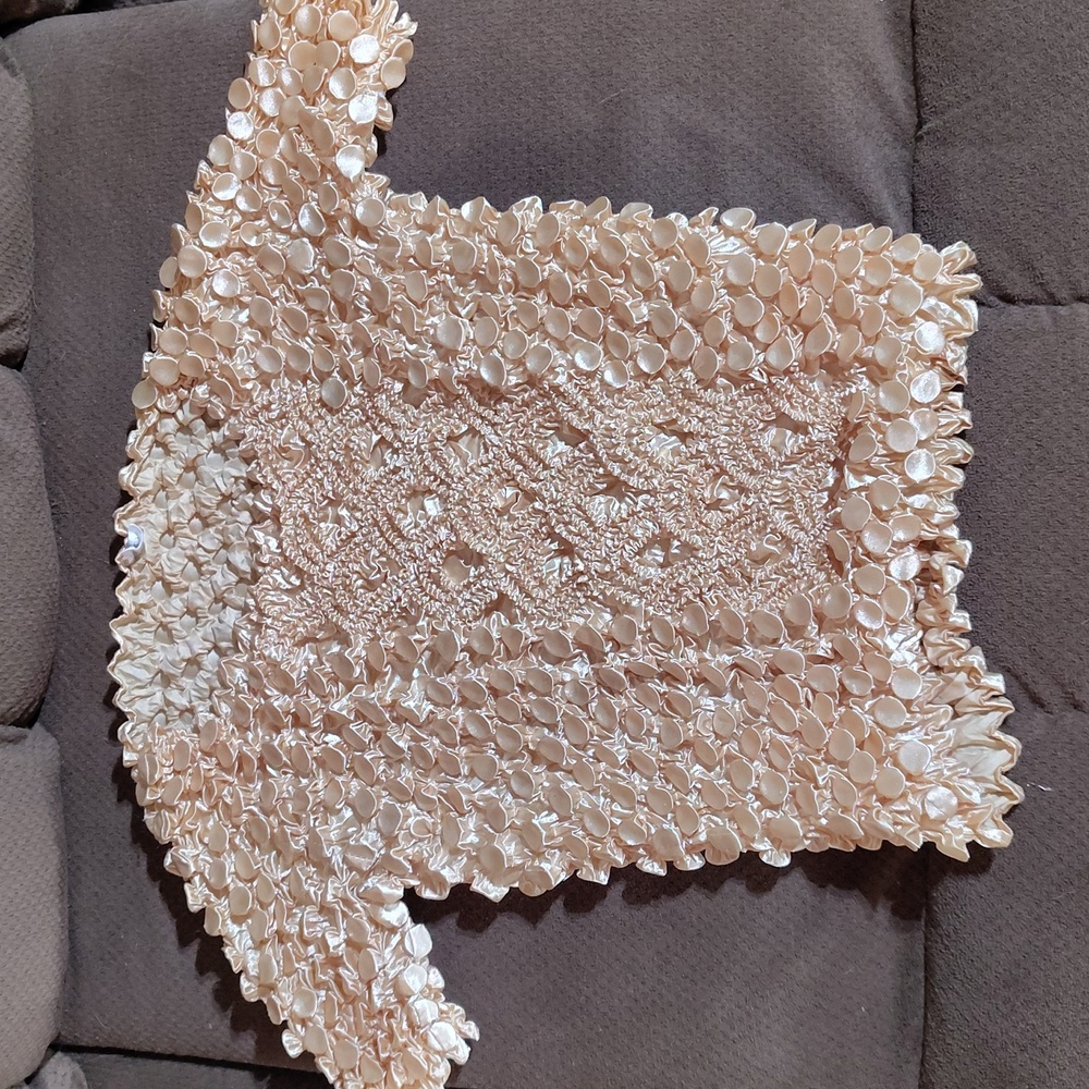 Yellow Shimmer Puffy Textured Top